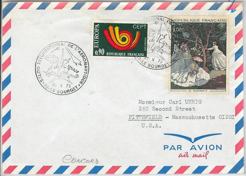 64846  - FRANCE - POSTAL HISTORY - SPECIAL POSTMARK on COVER: CONCORD Aviation