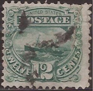 US Stamp - 1869 12c S.S. Adriatic - Used - Scott #117