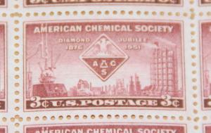 1951 sheet, American Chemical Society Sc# 1002