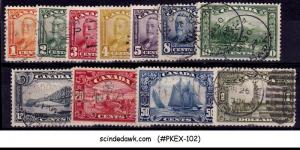 CANADA - 1928-29 KGV SCOTT#149-159 COMPLETE SET 11V - USED