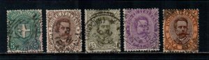 Italy #52-56 Part Set  Used  Scott $104.25