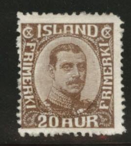 Iceland Scott 119 MH* 1922 stamp CV$65