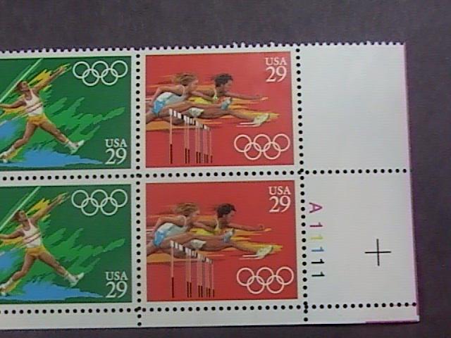 U.S.# 2553-2557-MINT/NEVER HINGED--BOTTOM PLATE # BLOCK OF 10--OLYMPICS--1991