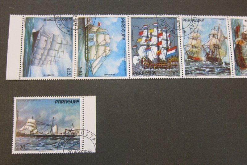 Paraguay 1976 Sc 1677-78 ship CTO set FU