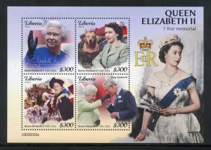 LIBERIA 2023 THE 1st MEMORIAL OF QUEEN ELIZABETH II SHEET MINT NH