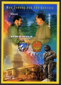 RWANDA - 2013 - Mao & Che Guevara - Perf De Luxe Sheet - MNH - Private Issue