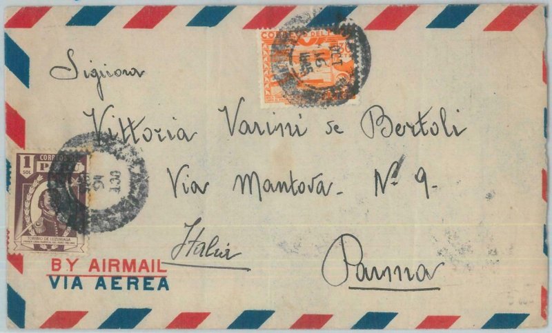81696 - PERU - POSTAL HISTORY -   AIRMAIL  COVER to ITALY  1945