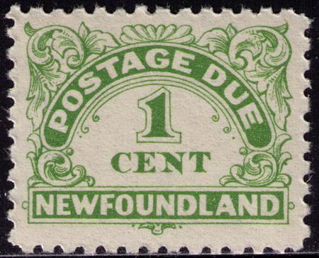 Newfoundland # J1a  Mint VF NH perf 10 X 10.5  Cat. $ 18