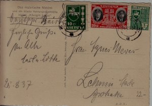 Lithuania used card 26.8.37 Nida