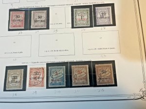 French Morocco Scott J6-8 mint and J9 used