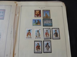 St Kitts 1983-1989 Mint/MNH Stamp Collection on Scott Intl Album Pages