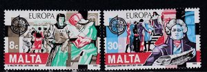 Malta # 614-615, Europa, Mint LH, 1/3 Cat.