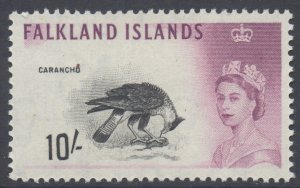 Falkland Is Scott 141 - SG206, 1960 Birds 10/- MH*