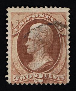 AFFORDABLE GENUINE SCOTT #146 USED 1870 RED BROWN NBNC PRINTING - ESTATE SALE