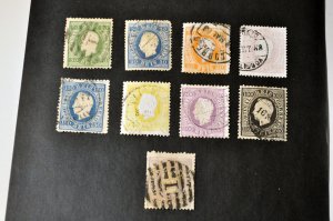 Portugal Used Lot sc# 42-45, 47-48, 50-51 + #49 (Repaired) 1870-76