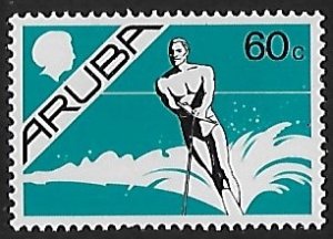 Aruba # 9 - Water Skier - MNH.....{OnL24)