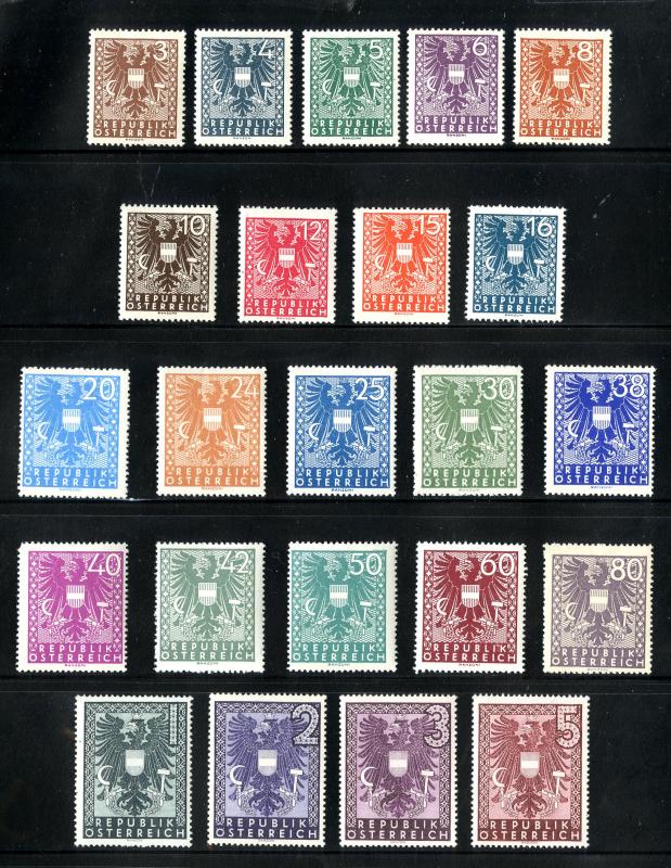 AUSTRIA 432-54 MNH SCV $5.80 BIN $3.25