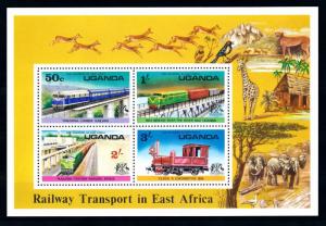 [61458] Uganda 1976  Railway Train Eisenbahn Chermin De Fer Souvenir Sheet MNH
