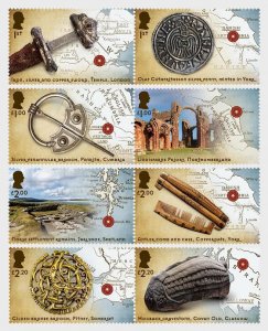 Great Britain United Kingdom 2024 Viking Britain set of 8 stamps MNH