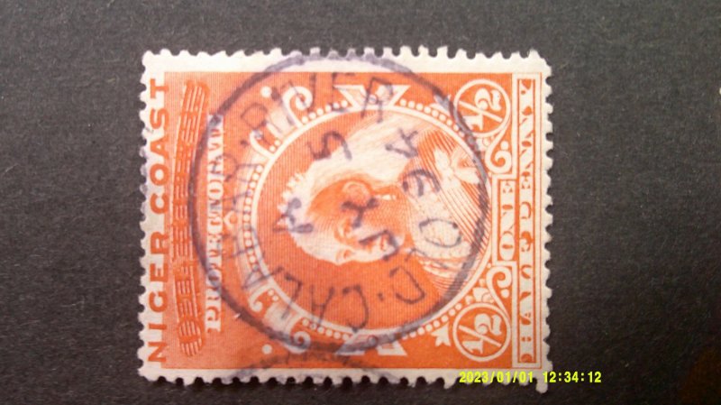 Niger Coast 1893 Scott# 37-42 Complete USED (#42 No Gum Unused) set of 6