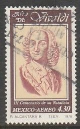 MEXICO C589, Antonio Vivaldi Year, composer. USED. VF. (828)