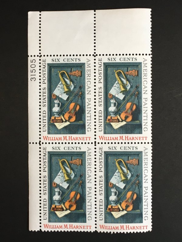 Scott # 1386 William M. Harnett, MNH Plate Block of 4