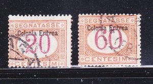 Eritrea J3, J7 U Numerals