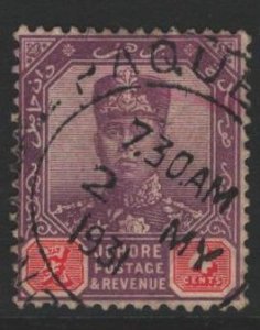 Johore Sc#106 Used - Paquebot Cancel