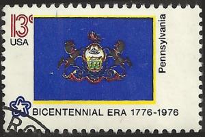 # 1634 USED STATE FLAG PENNSYLVANIA
