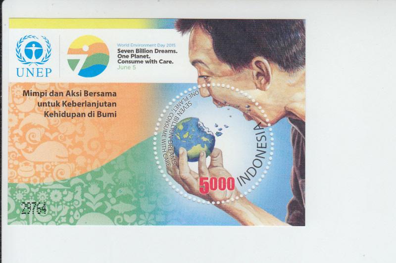 2015 Indonesia World Environment Day SS (Scott 2426) MNH