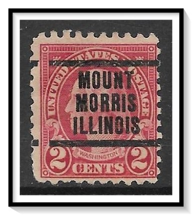 US Precancel #583 Mount Morris IL Used