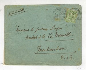 1902 Tunis Tunisia cover to Montalban