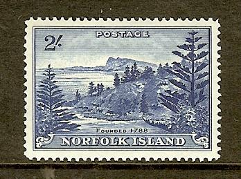 Norfolk Island, Scott #24, 2sh View of Bay, MH