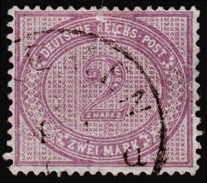 Germany Scott 36b (1889) Used F-VF, CV $60.00 C