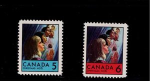 Canada Scott #502-03, Singles 1969 Complete VF MNH