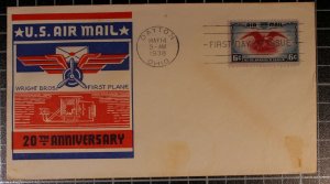 Scott C23 - Eagle  - Staehle FDC - Label Removed