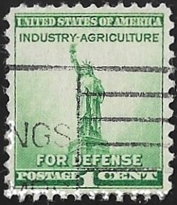 899 1 cent Defense Liberty Stamp used EGRADED SUPERB 99 XXF