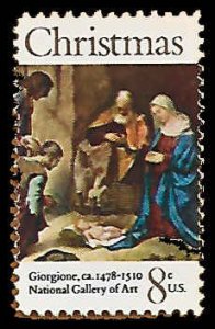 PCBstamps   US #1444 8c Christmas, Adoration, MNH, (2)