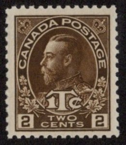 CAN SC #MR4 MNH 1916 2c + 1c War Tax Stamp Typ II CV $62.50