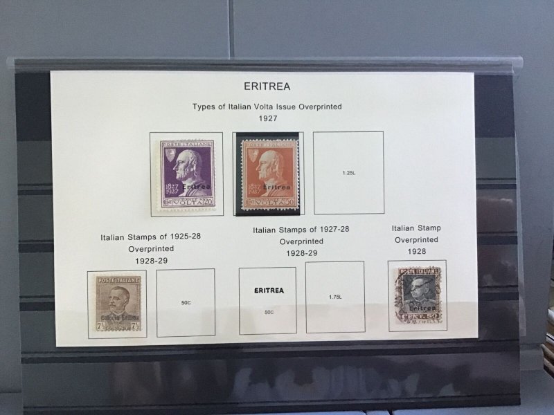 Italian Eritrea 1927-1929   mounted mint and used stamps R30141