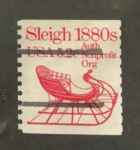 USA 1981-84 Scott 1900a used - 5.2c,  Transportation coil, Sleigh 1880s