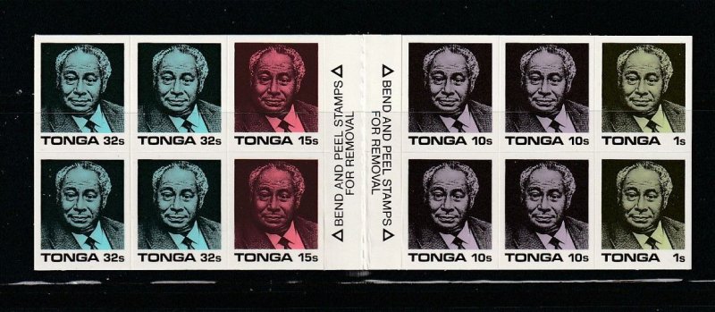 Tonga 659a Complete Not Folded Booklet MNH King Taufa'ahau IV