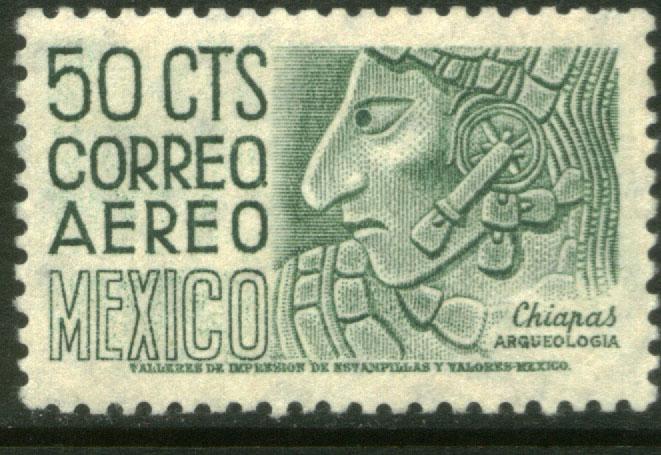 MEXICO C193 50cts 1950 Definitive 1st Printing wmk 279 UNUSED, H OG. F-VF