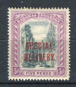 BAHAMAS; Early 1900s SEPECIAL DELIVERY Optd. Mint hinged 5d. value