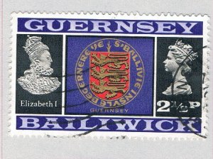 Guernsey 45 Used Arms of Guernsey 1 1971 (BP66513)