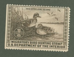 United States #RW6  Single (Complete Set)