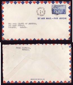 D5-Newfoundland #14134 - 7c AirmailBell Island Mines single