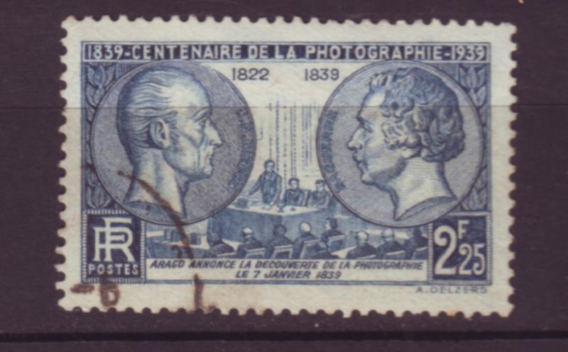 J20133 jlstamps 1939 france used #374 photography