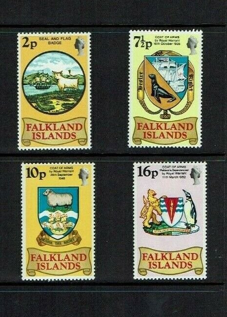 Falkland Islands: 1975  Heraldic Arms, MNH set