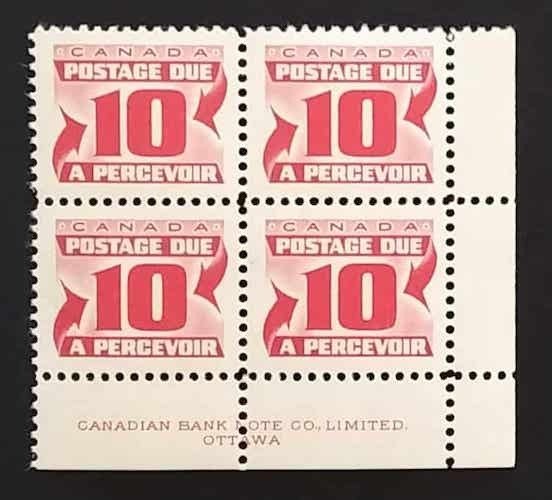 Canada J35 Plate Block LR VF MNH